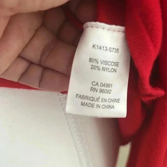 [L]Hilary Radley  for Katherine Barclay Red ViscoseCotton BlendWMN Tunic Sweater - Picture 10 of 10